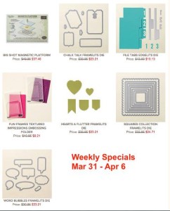 Weekly Deals Mar 31-Apr 6