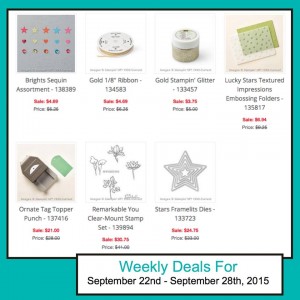 Weekly Deals Sept 22-28