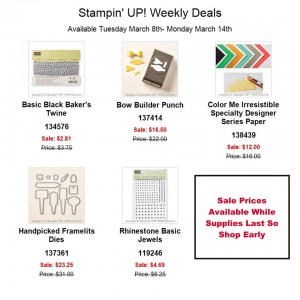 Weekly Deals March 8-14